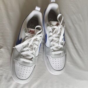 Nike White and Blue Shoes